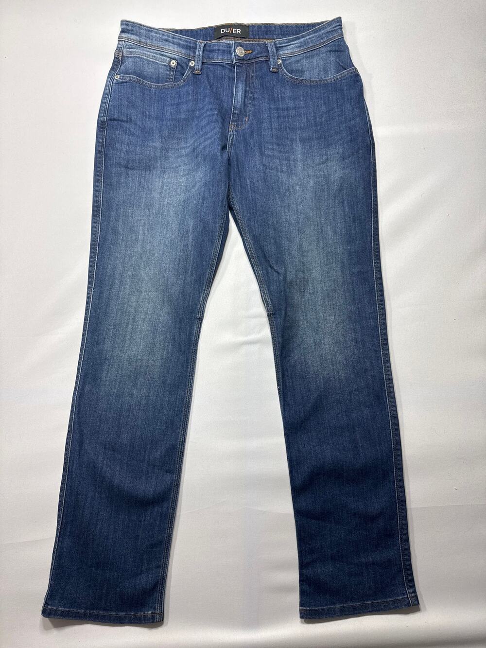 DU/ER Men's L2X Relaxed Taper Leg Blue Jeans - Size 33x32 (34x32)‎